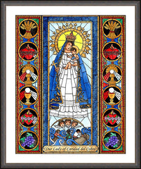Wall Frame Espresso - Our Lady of Caridad del Cobre by B. Nippert