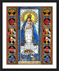 Wall Frame Black - Our Lady of Caridad del Cobre by B. Nippert