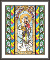Wall Frame Espresso - Our Lady of China by B. Nippert