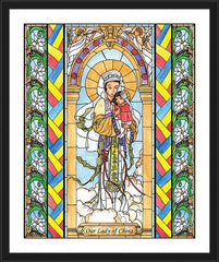 Wall Frame Black - Our Lady of China by B. Nippert