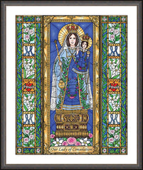 Wall Frame Espresso - Our Lady of Consolation by B. Nippert