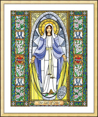 Wall Frame Gold - Our Lady of Grace by B. Nippert