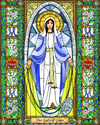 Metal Print - Our Lady of Grace by B. Nippert