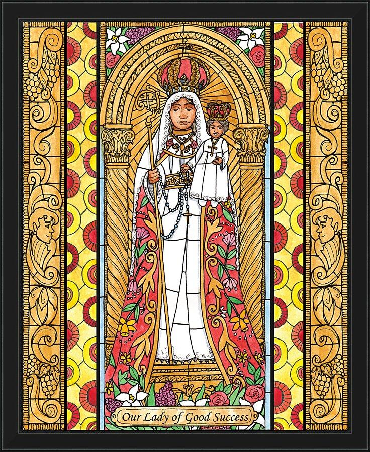 Wall Frame Black - Our Lady of Good Success by B. Nippert