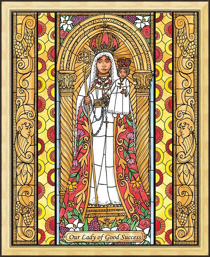 Wall Frame Gold - Our Lady of Good Success by B. Nippert