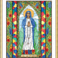 Wall Frame Gold, Matted - Our Lady of Kibeho by B. Nippert