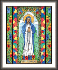 Wall Frame Espresso - Our Lady of Kibeho by B. Nippert