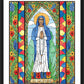 Wall Frame Black, Matted - Our Lady of Kibeho by B. Nippert
