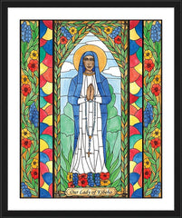 Wall Frame Black - Our Lady of Kibeho by B. Nippert