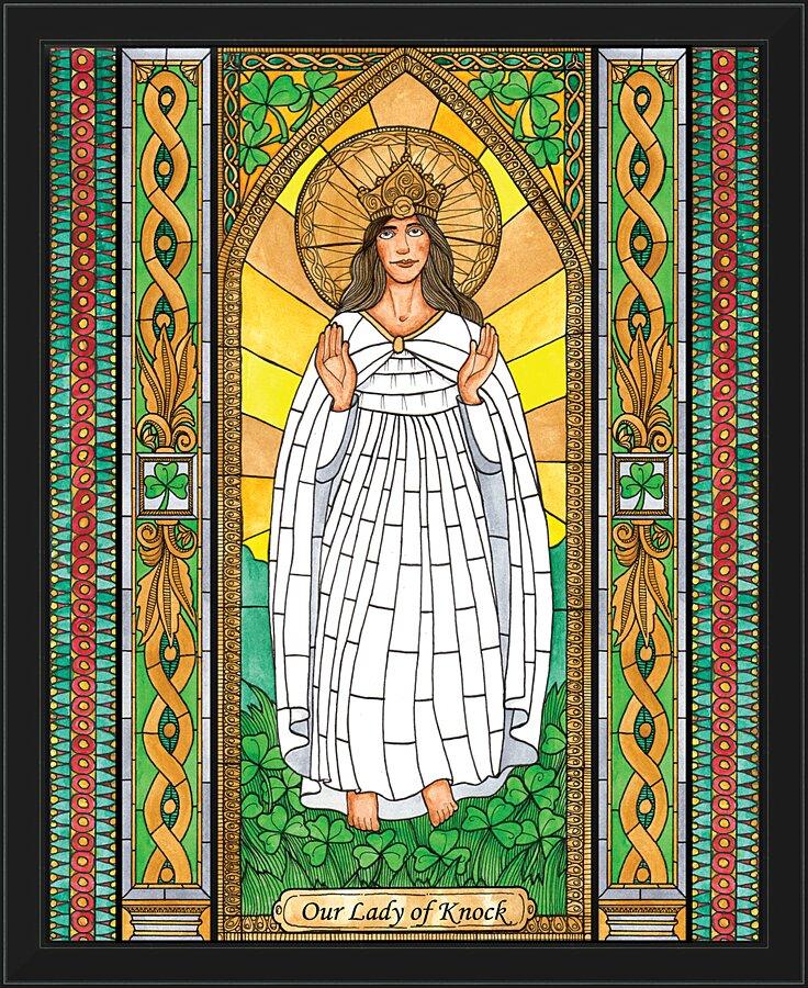 Wall Frame Black - Our Lady of Knock by Brenda Nippert - Trinity Stores