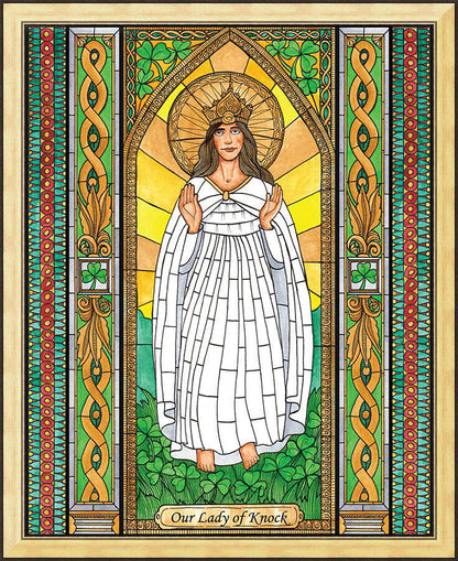 Wall Frame Gold - Our Lady of Knock by Brenda Nippert - Trinity Stores