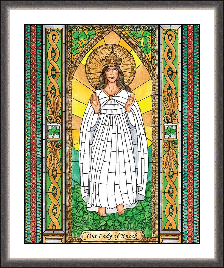 Wall Frame Espresso, Matted - Our Lady of Knock by Brenda Nippert - Trinity Stores