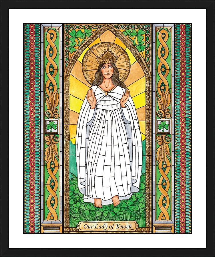 Wall Frame Black, Matted - Our Lady of Knock by Brenda Nippert - Trinity Stores