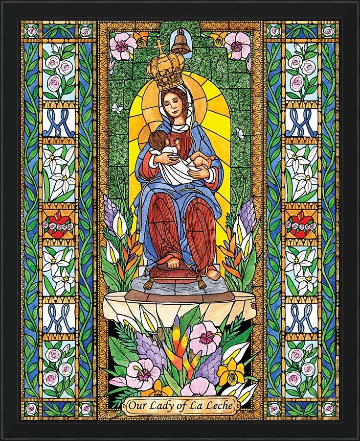 Wall Frame Black - Our Lady of the Milk by Brenda Nippert - Trinity Stores