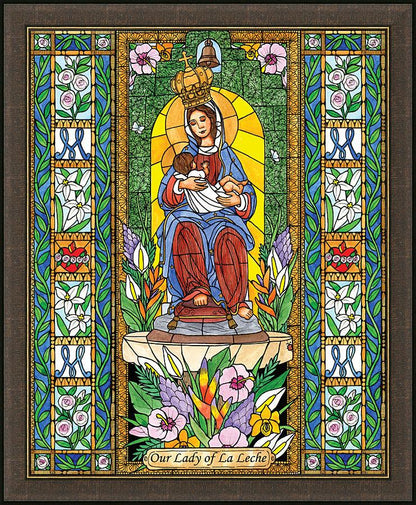 Wall Frame Espresso - Our Lady of the Milk by Brenda Nippert - Trinity Stores