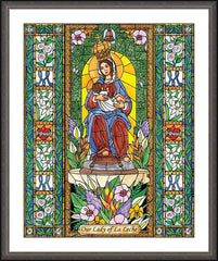 Wall Frame Espresso - Our Lady of the Milk by B. Nippert