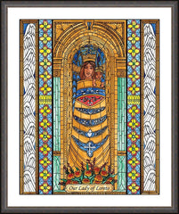Wall Frame Espresso - Our Lady of Loreto by B. Nippert