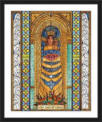 Wall Frame Black - Our Lady of Loreto by B. Nippert