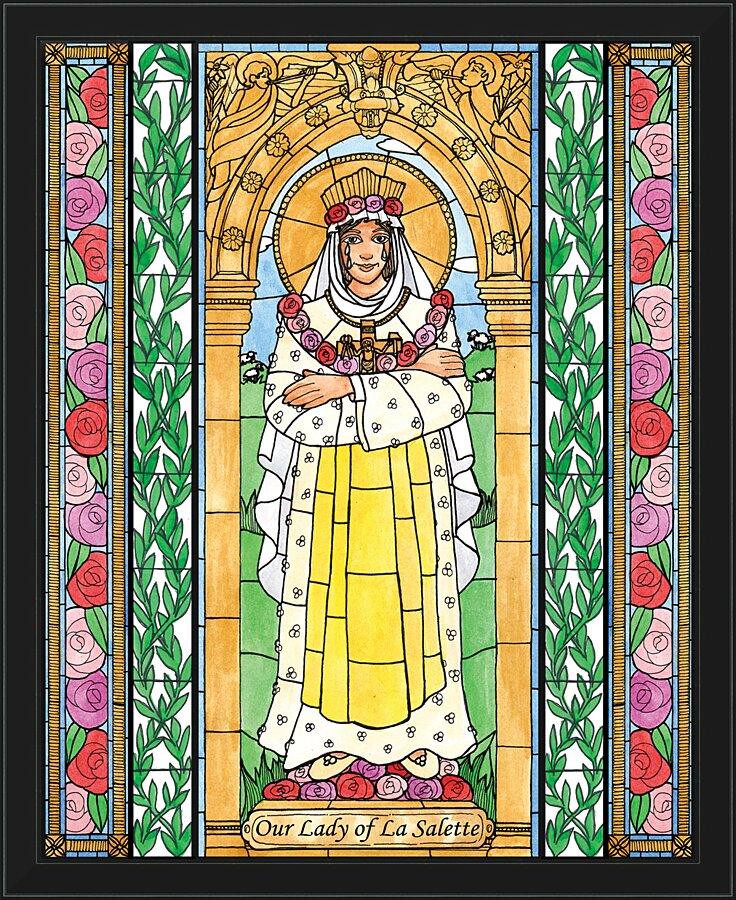 Wall Frame Black - Our Lady of La Salette by Brenda Nippert - Trinity Stores