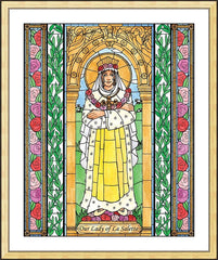 Wall Frame Gold - Our Lady of La Salette by B. Nippert