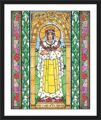 Wall Frame Black - Our Lady of La Salette by B. Nippert