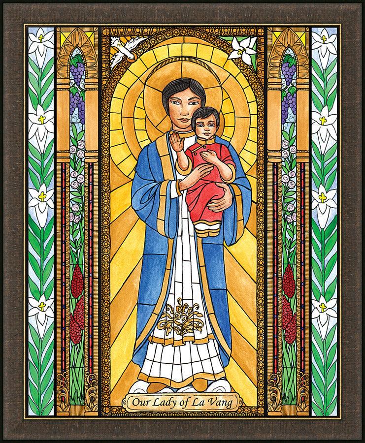 Wall Frame Espresso - Our Lady of La Vang by Brenda Nippert - Trinity Stores