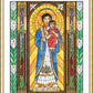 Wall Frame Gold, Matted - Our Lady of La Vang by B. Nippert