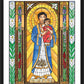 Wall Frame Black, Matted - Our Lady of La Vang by Brenda Nippert - Trinity Stores