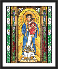 Wall Frame Black - Our Lady of La Vang by B. Nippert