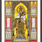Wall Frame Espresso, Matted - Our Lady of Mt. Carmel by B. Nippert