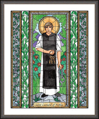 Wall Frame Espresso - St. Leonard of Noblac by B. Nippert