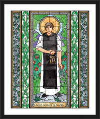 Wall Frame Black - St. Leonard of Noblac by B. Nippert