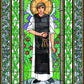 Wall Frame Espresso, Matted - St. Leonard of Noblac by Brenda Nippert - Trinity Stores