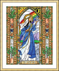 Wall Frame Gold - Our Lady of Peace by B. Nippert