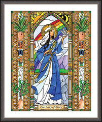 Wall Frame Espresso - Our Lady of Peace by B. Nippert