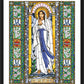 Wall Frame Black, Matted - Our Lady of Lourdes by B. Nippert