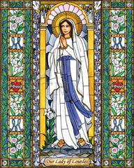 Acrylic Print - Our Lady of Lourdes by B. Nippert