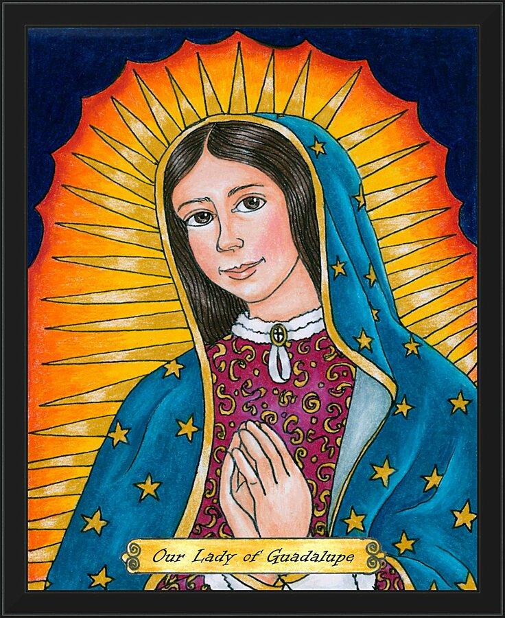 Wall Frame Black - Our Lady of Guadalupe by Brenda Nippert - Trinity Stores