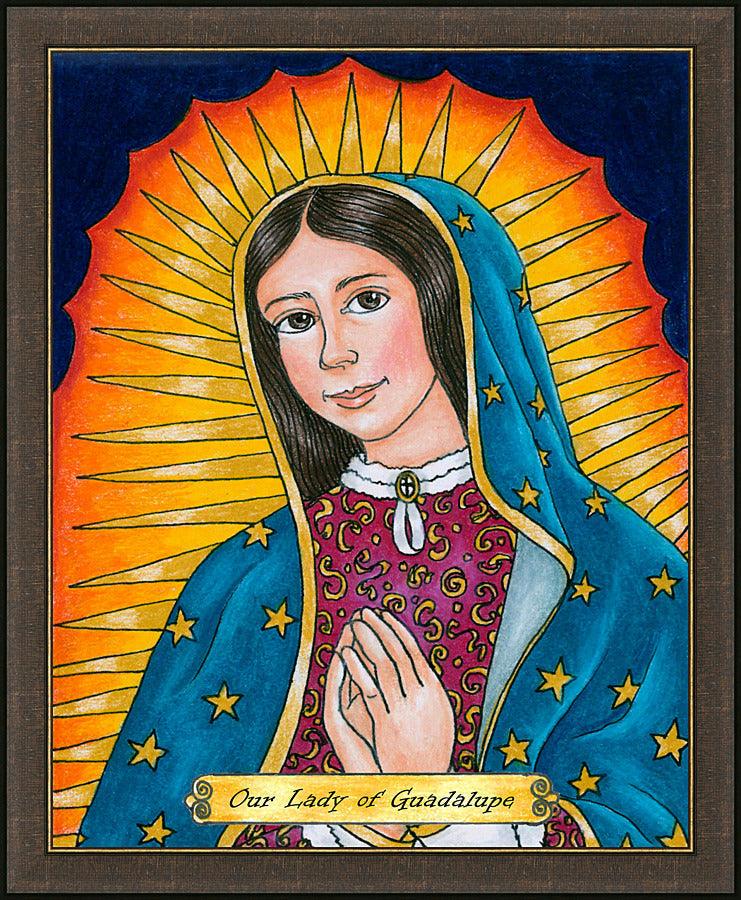 Wall Frame Espresso - Our Lady of Guadalupe by Brenda Nippert - Trinity Stores
