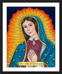 Wall Frame Black - Our Lady of Guadalupe by B. Nippert