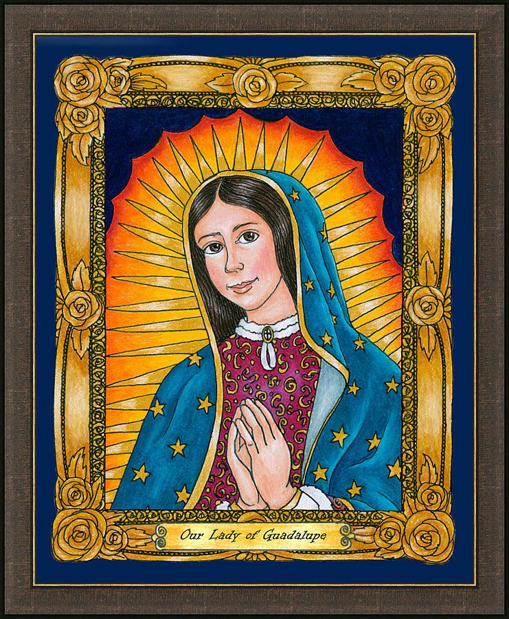 Wall Frame Espresso - Our Lady of Guadalupe by Brenda Nippert - Trinity Stores