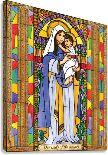 Canvas Print - Our Lady of the Rosary by B. Nippert