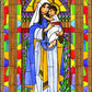 Wall Frame Black, Matted - Our Lady of the Rosary by Brenda Nippert - Trinity Stores