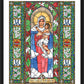 Wall Frame Black, Matted - Our Lady of Schoenstatt by Brenda Nippert - Trinity Stores