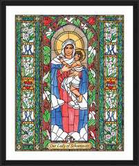 Wall Frame Black - Our Lady of Schoenstatt by B. Nippert