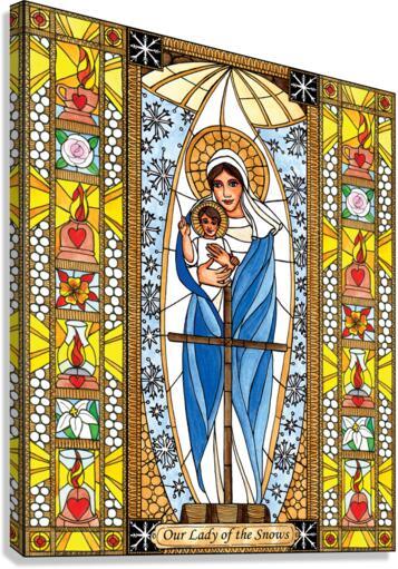 Canvas Print - Our Lady of the Snows by Brenda Nippert - Trinity Stores