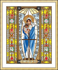 Wall Frame Gold - Our Lady of the Snows by B. Nippert