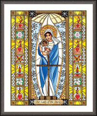 Wall Frame Espresso - Our Lady of the Snows by B. Nippert