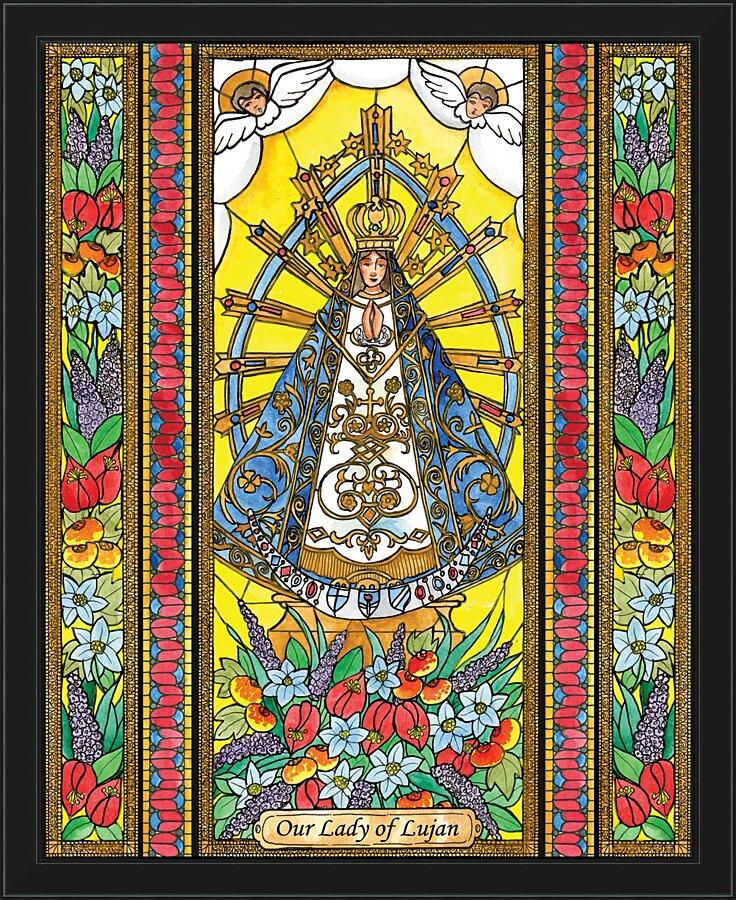 Wall Frame Black - Our Lady of Lujan by B. Nippert