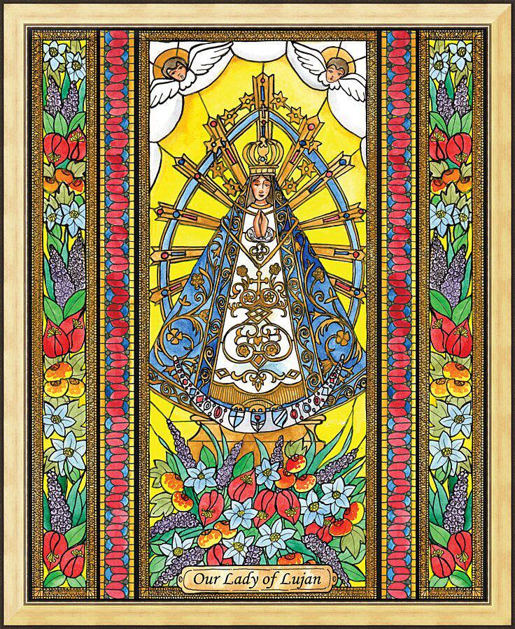 Wall Frame Gold - Our Lady of Lujan by B. Nippert